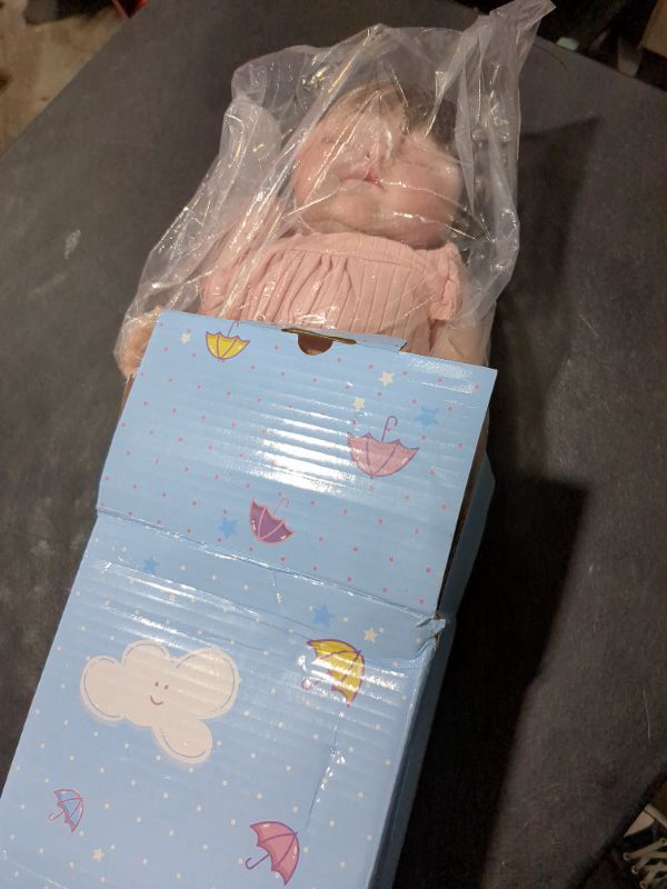 Photo 2 of iCradle Lovely Real Look Reborn Baby Doll Girl 20 inch 50 cm Silicone Baby Doll Realistic Sleeping Newborn Doll Toy for Ages 3+