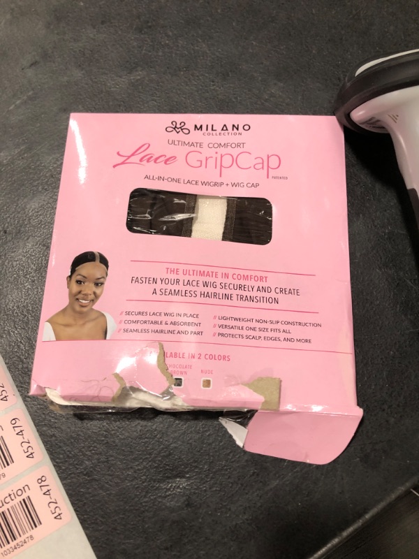 Photo 2 of Milano Collection Lace GripCap 2-in-1 Lace Wig Grip Band Plus Wig Cap for Lace Wigs & Frontals with Reinforced Swiss Lace by Hairline and Part for