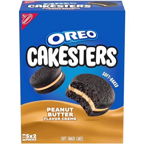 Photo 1 of *2 Pack* OREO Peanut Butter Creme Cakesters Soft Snack Cakes, 5 - 2.02 oz Snack Packs