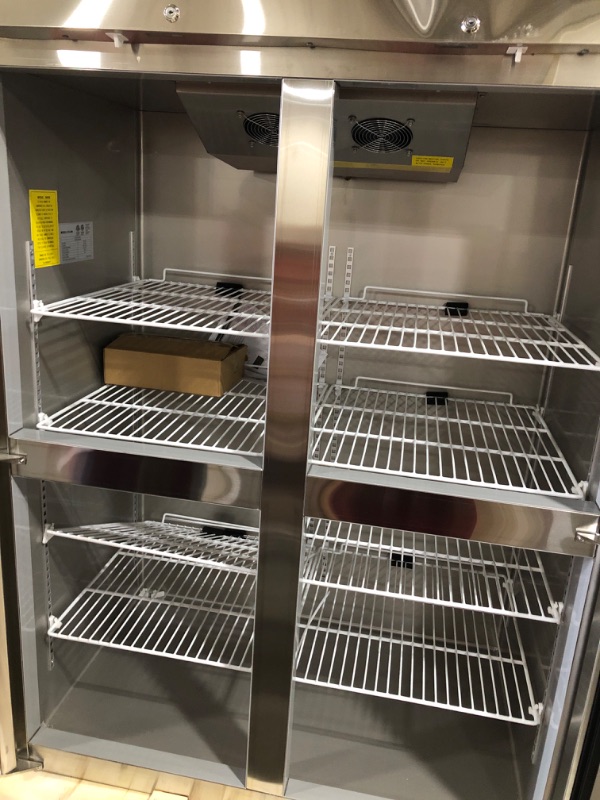 Photo 5 of *SOLD AS IS* Commercial Refrigerators 4 Door Restaurant Refrigerator with 8 Adjustable 48"W Stainless SteelShelves 36 Cu.ft, Temp Control 33?~40? for Restaurant Kitchen Bar Garage, ETL and DOE Approved