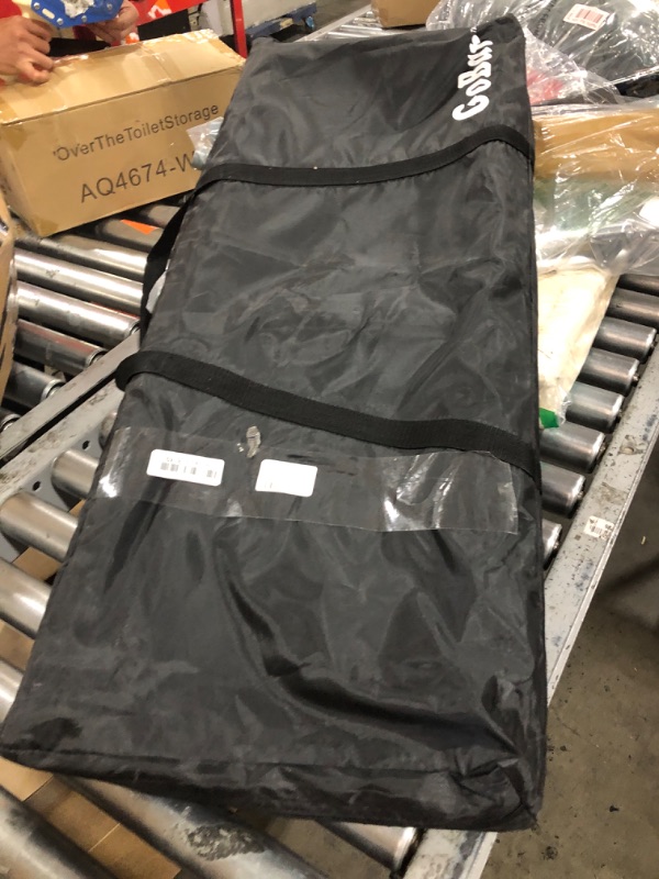 Photo 1 of GoBar Portable Bar Table for Events - Pop Up Mobile Bartending Station with Travel Carrying Case - Black