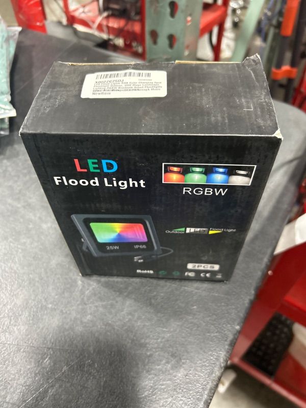 Photo 1 of BESFAN 25W RGB LED Flood Light Outdoor Strobe Lights, 16 Million Colors, IP66 Waterproof, App Control Smart Dimmable Lighting, Perfect for Stage Party Landscape Decoration
