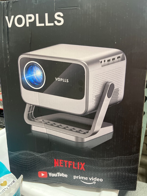 Photo 2 of [Netflix Officially and AI Auto Focus] VOPLLS 4K Projector with WiFi and Bluetooth