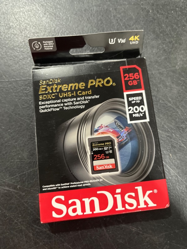 Photo 2 of SanDisk 256GB Extreme PRO SDXC UHS-I Memory Card - C10