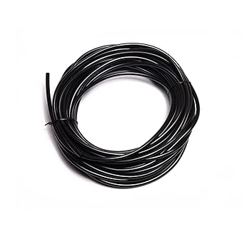 Photo 1 of 50feet 1/4 inch Black Flexible PVC Micro Tubing for Bubbler Sprinkle Irrigation
