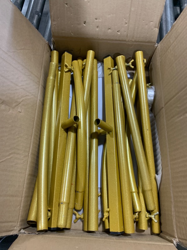 Photo 1 of Metal Arch Backdrop Stand 6.6FT Gold Wedding Arch Frame Backdrop Stand 