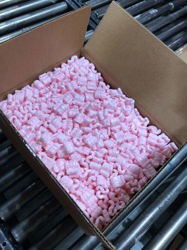 Photo 2 of 1 Cu Ft Pink Anti Static Packing Peanuts Popcorn S Shape Loose Fill Magicwater Supply