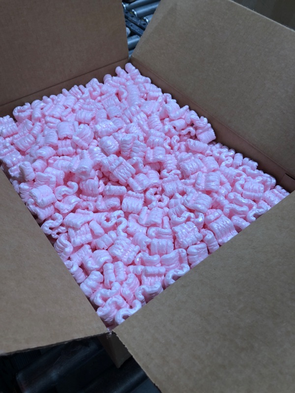 Photo 2 of 1 Cu Ft Pink Anti Static Packing Peanuts Popcorn S Shape Loose Fill Magicwater Supply