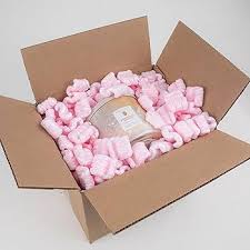 Photo 1 of 1 Cu Ft Pink Anti Static Packing Peanuts Popcorn S Shape Loose Fill Magicwater Supply