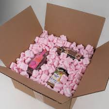 Photo 1 of 1 Cu Ft Pink Anti Static Packing Peanuts Popcorn S Shape Loose Fill Magicwater Supply