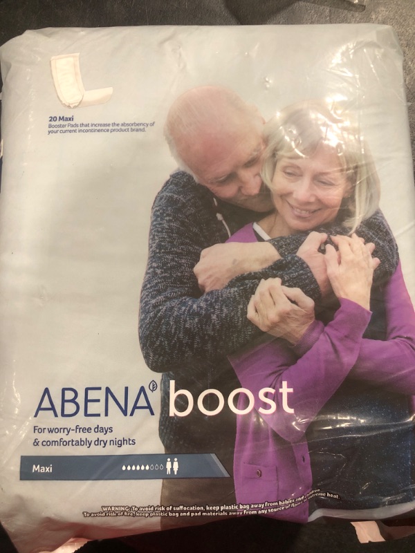 Photo 2 of Abena BOOST Fluff Incontinence Pads - No Barrier/Flow-Through, (Sizes Normal To Extra Large) Extra Large, 20 Count