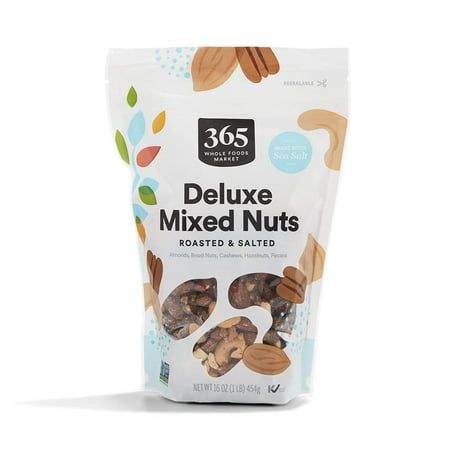 Photo 1 of 365 by Whole Foods Market Roasted Salted Deluxe Mixed Nuts 16 Ounce 1PK 11/24