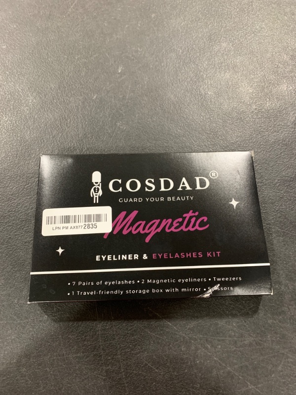 Photo 2 of COSDAD Magnetic Eyelashes with Case Kit - Natural Looking Magnetic lashes -Reusable False Eyelashes with Eyeliner and Applicator-No Glue Needed, Waterproof and Long Lasting Fake Eyelashes-12 Piece Set