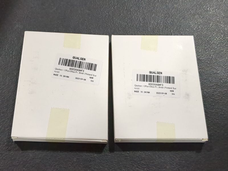 Photo 1 of Qualsen 12Pcs Cute Magnets Fridge Magnets Glass Magnet Refrigerator Magnets Strong Magnets for Kids Small Magnets for Whiteboard Magnets for Fridge, Office, Kitchen, Dishwasher (Natural Scenery), 2 PACK