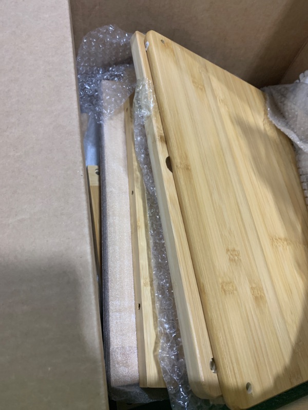 Photo 1 of COSYLAND Kids Kitchen Step Stool?Toddler Standing Tower with CPC Certification, Removable Anti-Drop Railing Safety Rail Enjoys Unique Patented Design A Anti-tip Structure More Stable, Natural Bamboo