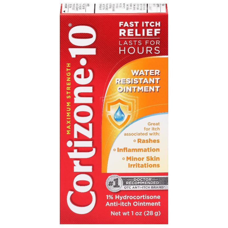 Photo 1 of 2 PACK - Cortizone-10, Water Resistant Anti-Itch Ointment, 1 Ounce