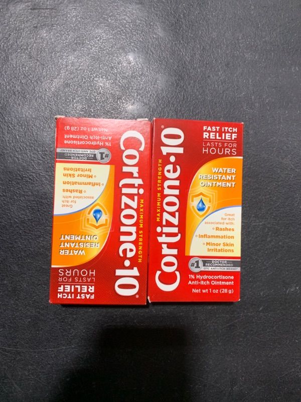 Photo 2 of 2 PACK - Cortizone-10, Water Resistant Anti-Itch Ointment, 1 Ounce