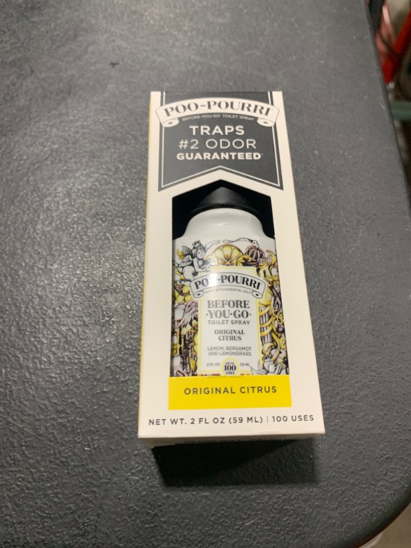 Photo 2 of Poo-Pourri Before-You-Go Toilet Spray, Original Citrus, 2 Fl Oz - Lemon, Bergamot and Lemongrass
