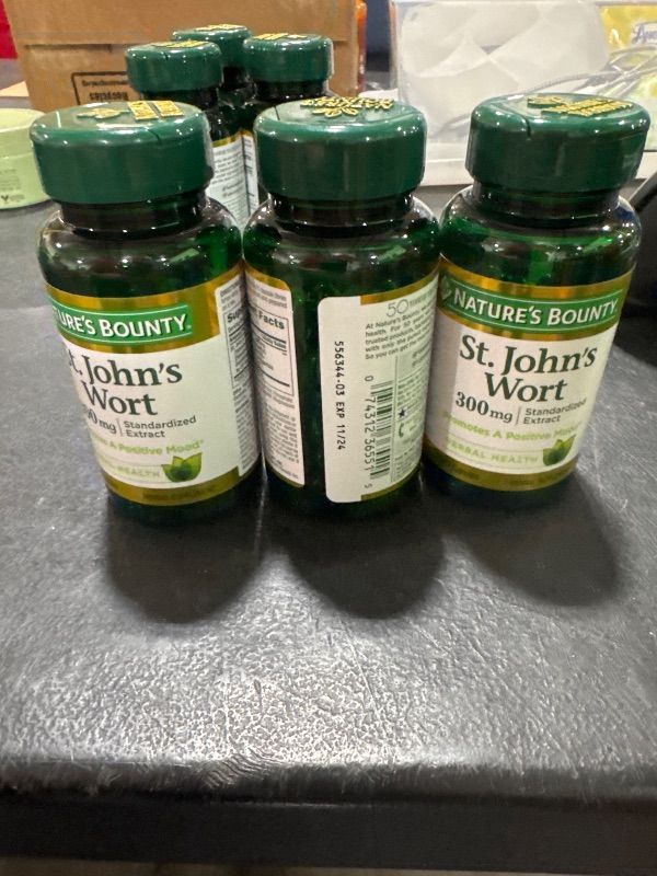 Photo 2 of Natures Bounty St. John's Wort, Standardized Extract, 300 mg, Capsules - 100 capsules 3 pack