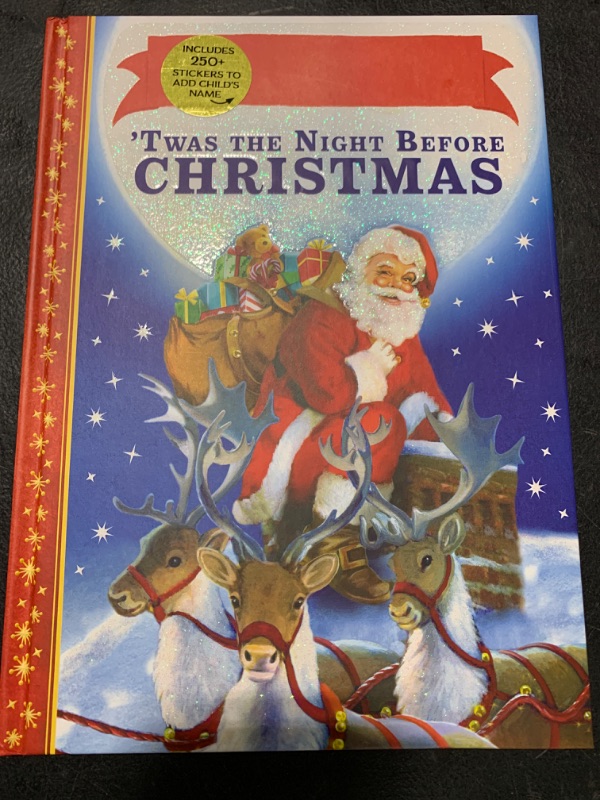 Photo 2 of 'Twas the Night Before Christmas Personalized Book with Stickers Hardcover – Picture Book, October 1, 2023
