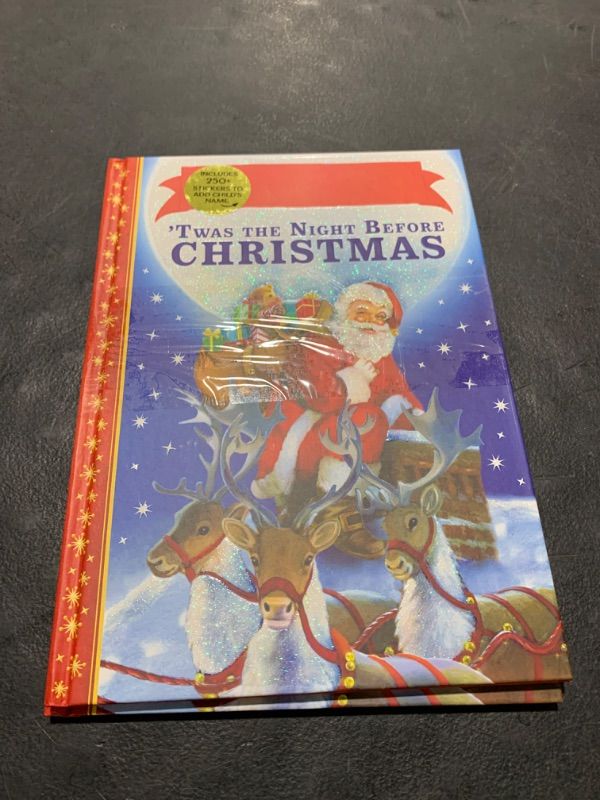 Photo 2 of 2 PACK - 'Twas the Night Before Christmas Personalized Book with Stickers Hardcover – Picture Book, October 1, 2023
