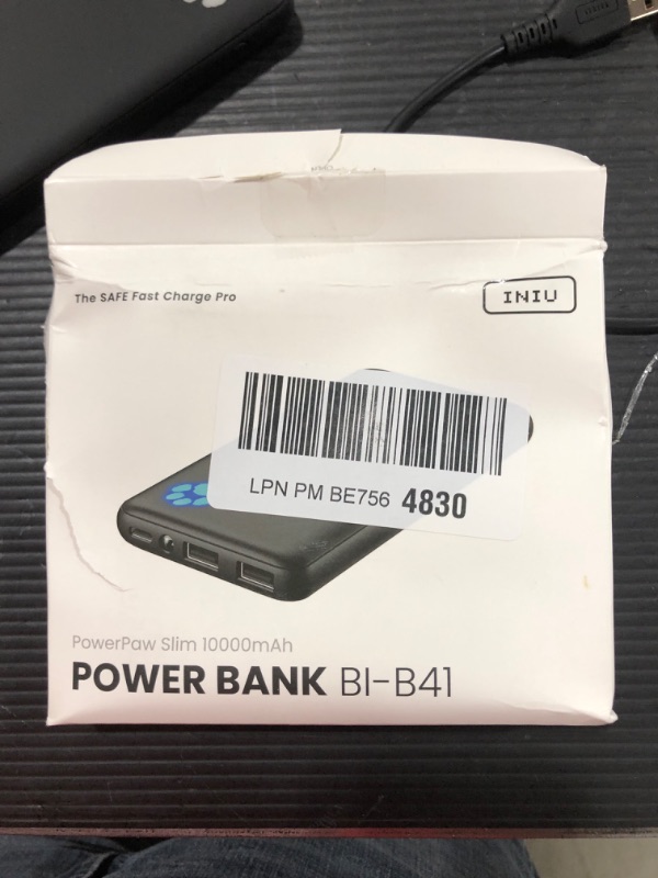 Photo 1 of 
INIU Portable Charger, Slimmest 10000mAh 5V/3A Power Bank, USB C in&Out High-Speed Charging Battery Pack, External Phone Powerbank Compatible with iPhone 15 14 13 12 X Samsung S22 S21 Google iPad etc
