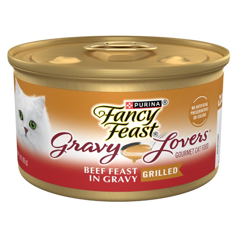 Photo 1 of (24 Pack) Fancy Feast Gravy Lovers Beef Feast (best By March 2026)