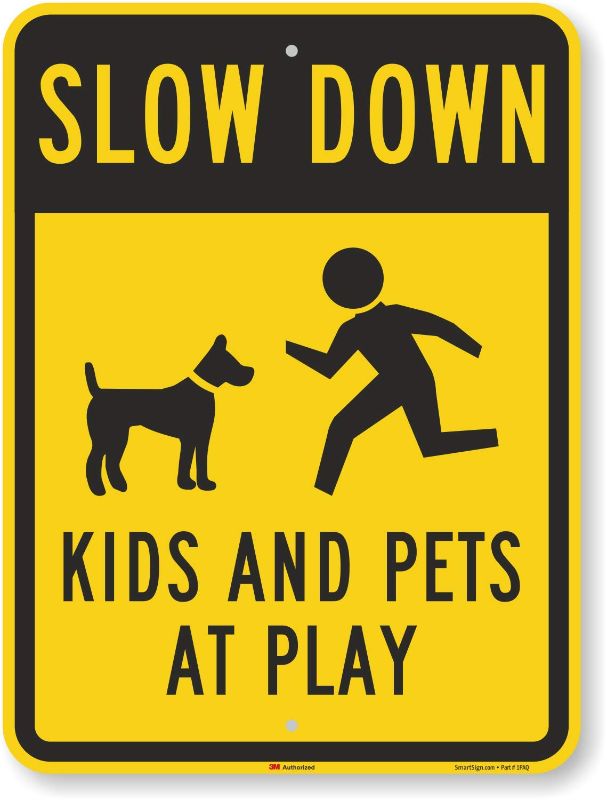 Photo 1 of "Slow Down - Kids And Pets At Play" 6 pack (green)