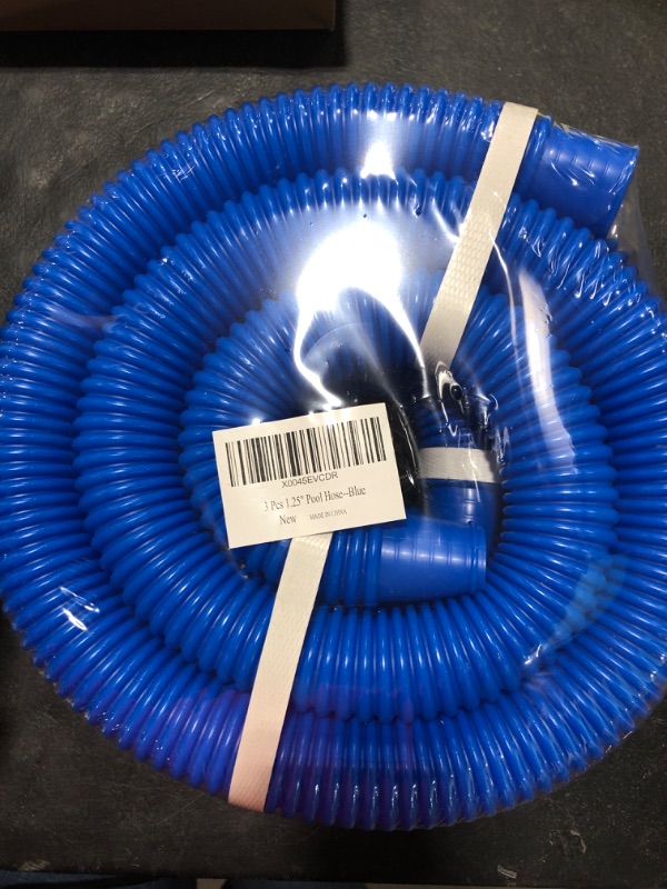 Photo 2 of 3 Pcs 1.25" Pool Hose, 59" Long Accessory Pool Pump Replacement Hoses, Compatible with All Above Ground Pool Filter Pumps that Use 1 1/4 Diameter Hoses