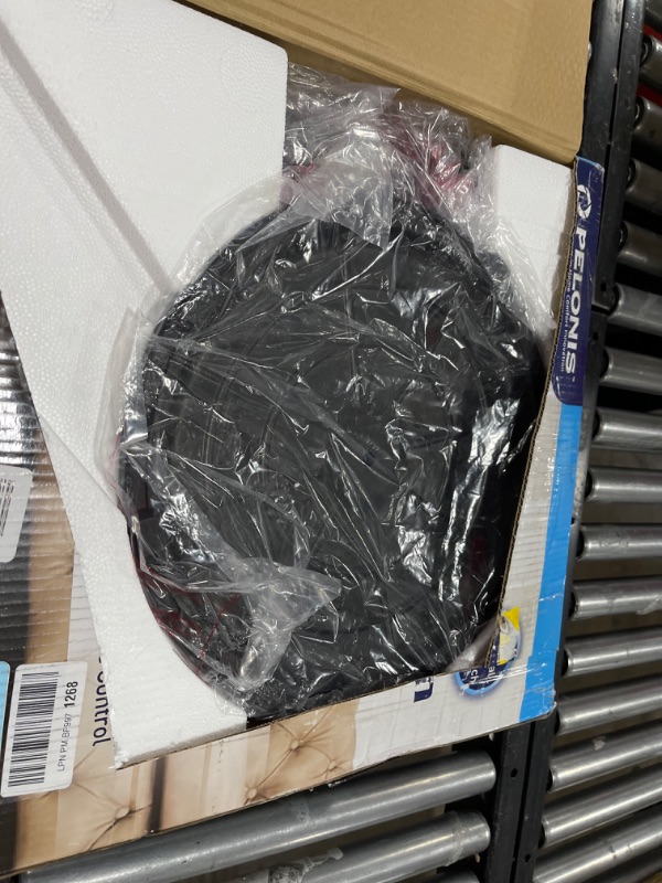 Photo 1 of PELONIS 16'' Pedestal Remote Control, Oscillating Stand Up Fan 7-Hour Timer, 3-Speed and Adjustable Height, PFS40A4BBB, Supreme 16"-Black