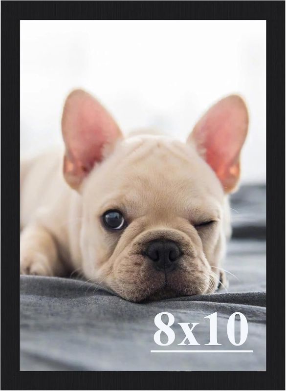 Photo 1 of 8X10 Picture Frame Set of 4, Picture Frames Collage Wall Decor,5x7 with Mat or 8x10 Without Mat, Picture Frames 8 by 10 for Table Top Display Pictures Wall Gallery Picture Frames Easter Decorations
