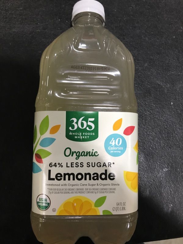 Photo 2 of 365 by Whole Foods Market, Organic Light Lemonade, 64 Fl Oz Light Lemonade 64 Fl Oz (Pack of 1)