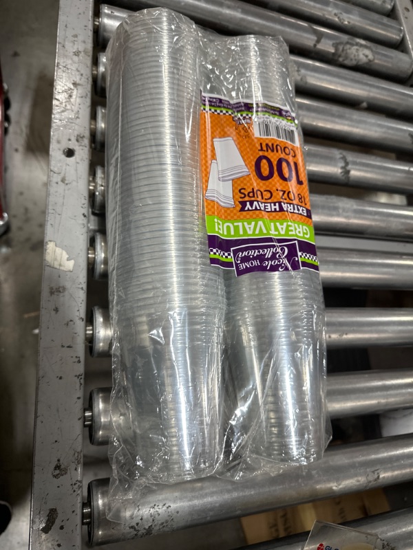Photo 1 of 100 Count Disposable Plastic Cups