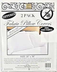 Photo 1 of Better Home 2 Pack Fabric Pillow Cover Zippered, Waterproof and Dust Protector, Pillow Cover