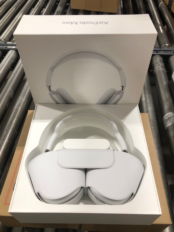 Photo 3 of Apple AirPods Max Wireless Over-Ear Headphones, Active Noise Cancelling, Transparency Mode – Silver