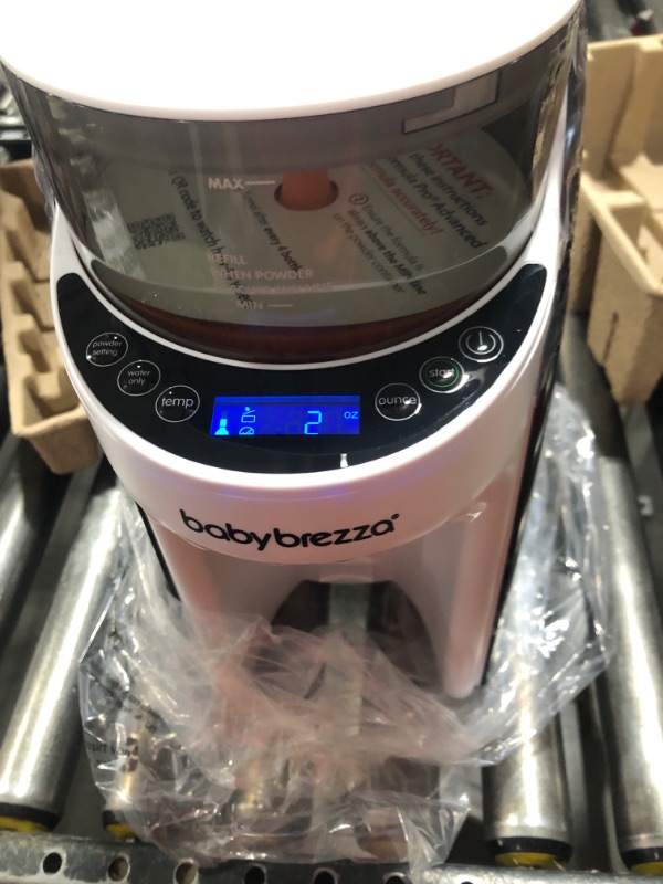 Photo 4 of Baby Brezza New and Improved Formula Pro Advanced Formula Dispenser Machine - Automatically Mix a Warm Formula Bottle Instantly - Easily Make Bottle with Automatic Powder Blending, White Base White