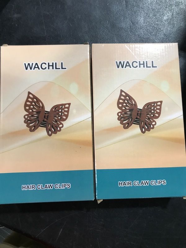 Photo 1 of 2 Pack Butterfly Hair Clips/ Claw Hair Clips for Women for Thick Hair Matte Medium Hair Clips (3Pcs) Khaki white black
