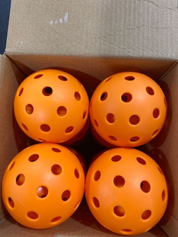 Photo 2 of AiteFeir Pickleball Balls - 40 Hole Indoor Pickleballs,12 Pack Premium Pickleballs,Sport Outdoor Play, High Bounce & Durable Pickle Balls Christmas Birthday Sports Gift