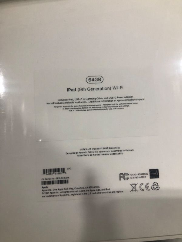 Photo 5 of Apple iPad 10.2-inch Wi-Fi 64GB (2021, 9th Generation) - Space Gray
