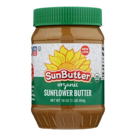 Photo 1 of (Price/Case)Sunbutter Spread Sunflower Seed Organic Unsweetened 1 Pounds 6 per Case-- EXP MAR 2025
