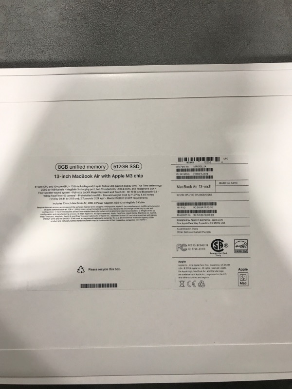 Photo 5 of Apple 13" MacBook Air (M3, Silver)