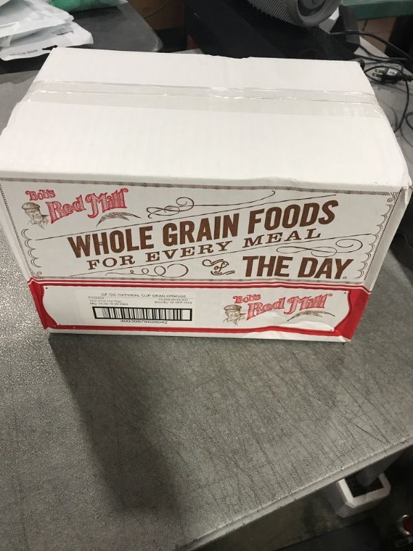 Photo 2 of (Price/Case)Bob S Red Mill Organic Gluten Free Orange Cranberry Oatmeal Cup 2.47 Ounce Cup - 12 per Case Best By September 16 2024