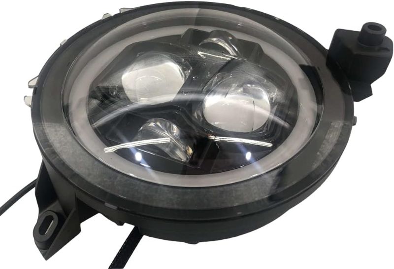 Photo 1 of 1 Pair LED Headlight Hi Low Beam With DRL 60W And 10W Angel Eyes Led Head Driving Lamp 