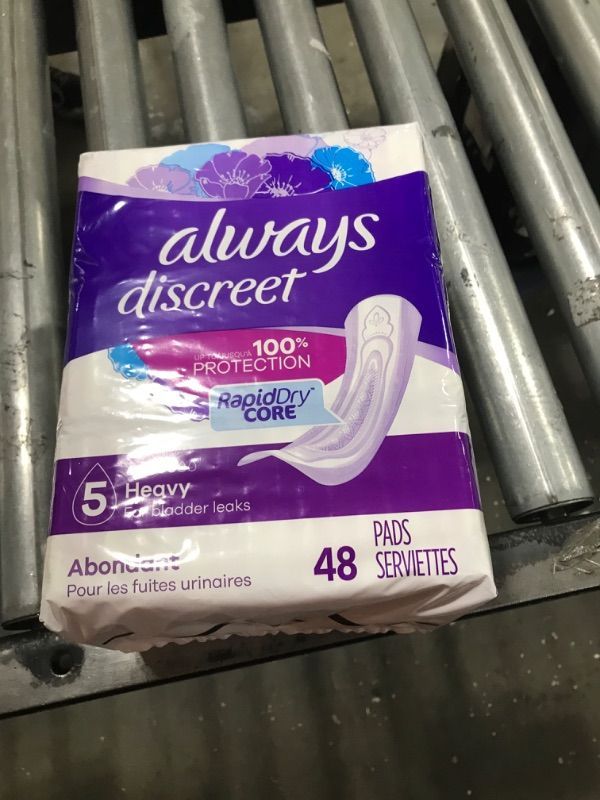 Photo 2 of Always Discreet Incontinence and Postpartum Incontinence Pads for Women