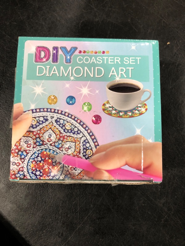 Photo 2 of 10 Pcs Christmas Ball Diamond Art Coasters DIY Christmas Ball Diamond Painting Coasters 5d Christmas Ball Diamond Coasters Christmas Ball Full Diamond Coasters Kit for Beginner Adult (Assorted Style)