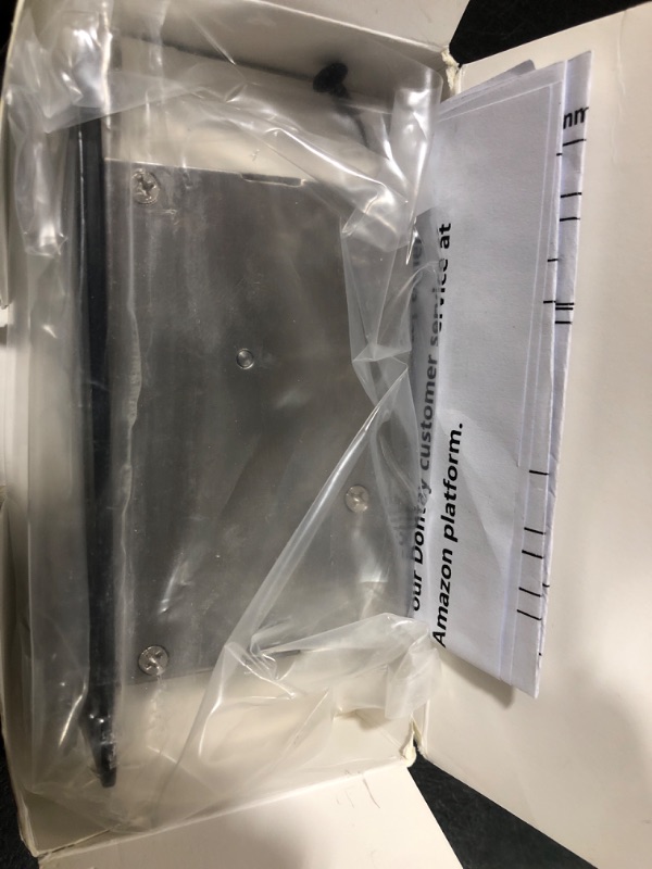 Photo 1 of Dontay Pocket Door Edge Pull, Push Automatic Bounce Switch, Hidden Handle, Sliding Door Pull Hardware, Flush, Large Enough Pull Ring (1, Stainless Steel Black)