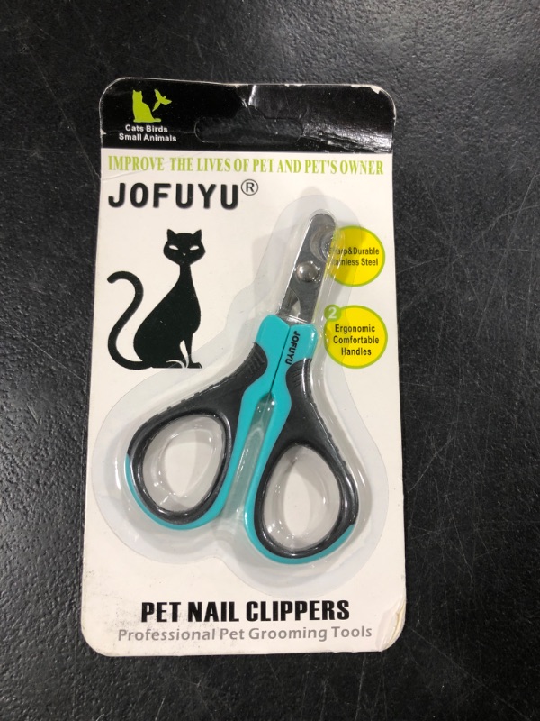 Photo 2 of Cat Nail Clippers - Professional Cat Nail Trimmer – Angled Blade Pet Nail Clippers for Dogs Rabbit Kitten Ferret - Safe, Sharp