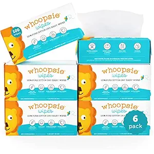 Photo 1 of 100% Pure Cotton Dry Wipes | Use Wet or Dry | Soft & Sensitive | Hypoallergenic | Extra Strong & Absorbent | Perfect for Diaper Changes, Runny Noses, Drool, Meal Time & Nursing