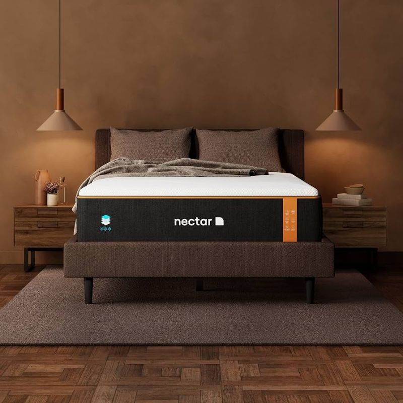 Photo 1 of Nectar Premier Copper 14" Queen Mattress - Medium Firm Gel Memory Foam Mattress - 5 Layers of Comfort - Triple Action Cooling Tech - 365-Night Trial - Forever Warranty, 80"L x 60"W x 14"Th, White
