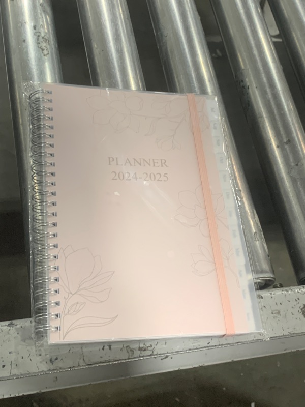 Photo 2 of 2025 Planner - Weekly & Monthly Planner Runs from Jan 2025 to Dec 2025, 6" x 8.3", 12 Monthly Tabs, Inner Pocket, 2025 weekly planner spiral bound Flexible Cover, Pink